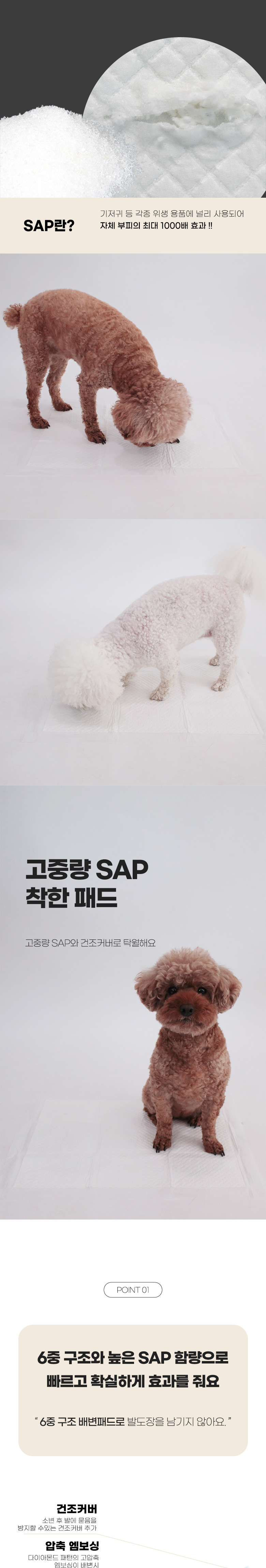 [무료배송] 딩동펫 반려동물 절약 패드 20매-400매 2번째