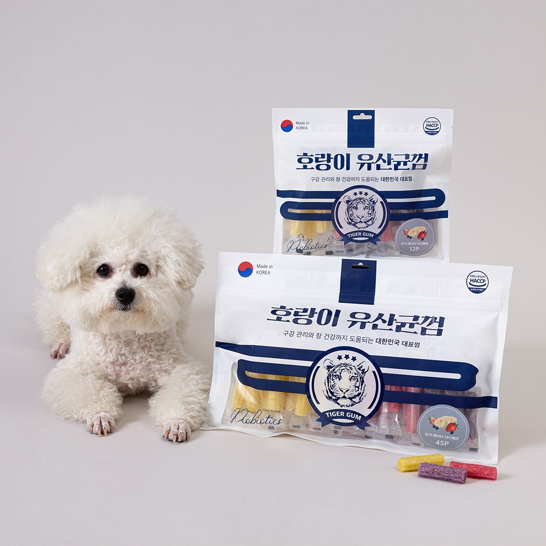 [꽉찬펫프]호랑이 독 유산균껌 딸기&바나나&블루베리 12p 2번