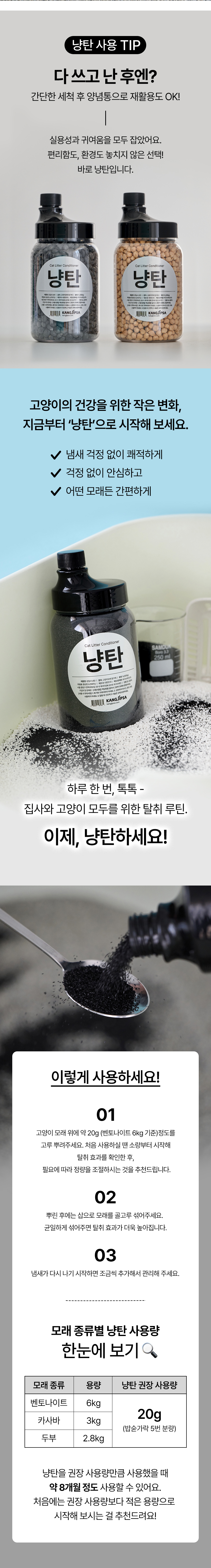 [NEW신상][무료배송] 강집사 냥탄 고양이 천연 무향 탈취제 1L 7번째