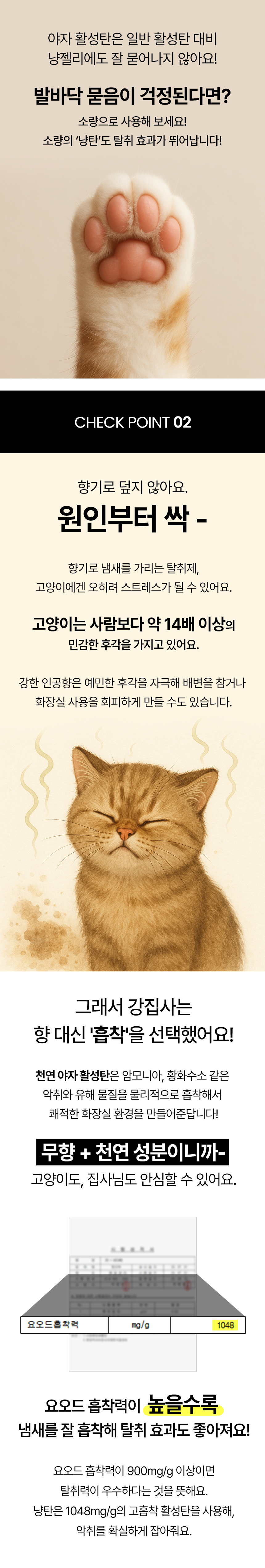 [NEW신상][무료배송] 강집사 냥탄 고양이 천연 무향 탈취제 1L 2번째