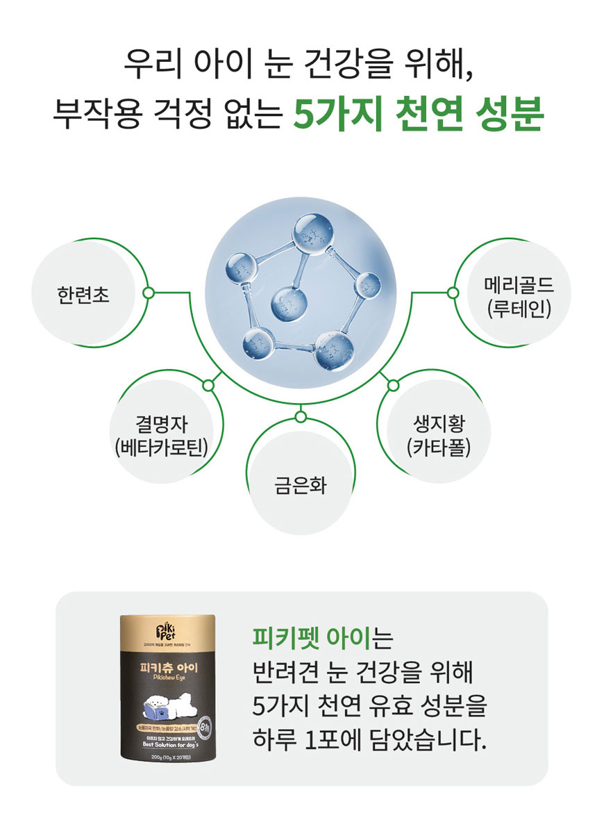 [NEW신상][무료배송] 피키펫 독 눈물 영양제 10g*20개입 16번째