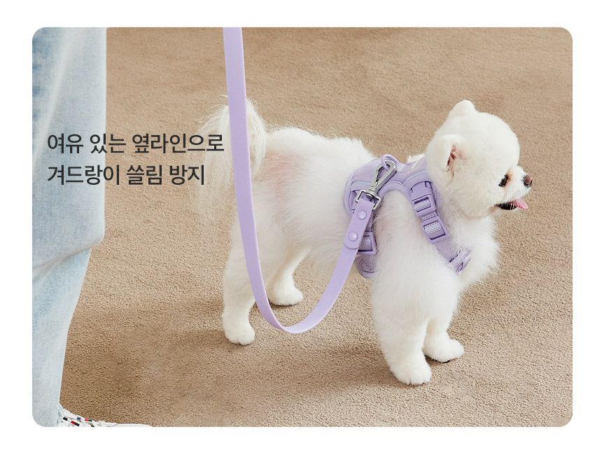 [무료배송] 페리가토 독 멀티 하네스 퍼플/그린/베이지 S-L 9번째