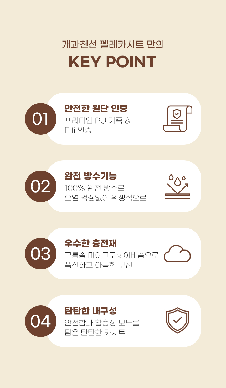 [NEW신상][무료배송] 개과천선 독 펠레 카시트 (다크 오렌지/크림 베이지) 6번째