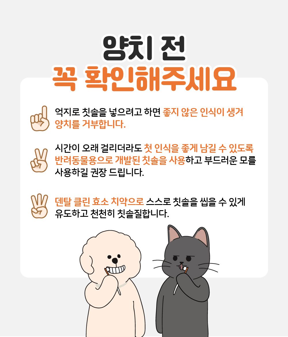 [무료배송] 리스펫 덴탈클린 효소 치약 닭고기맛 40g + 덴탈 딥 브러쉬 SET 15번째