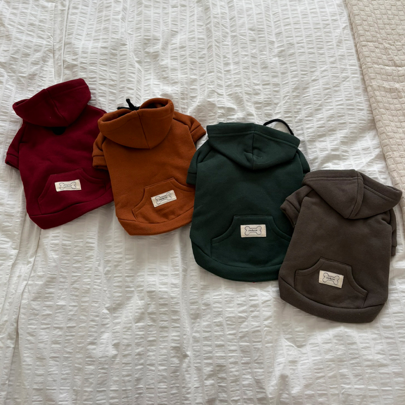 [NEW신상][무료배송] 해피댕댕 기모후드 4종 (그린,와인,카키,오렌지브라운) S-3XL 4번째