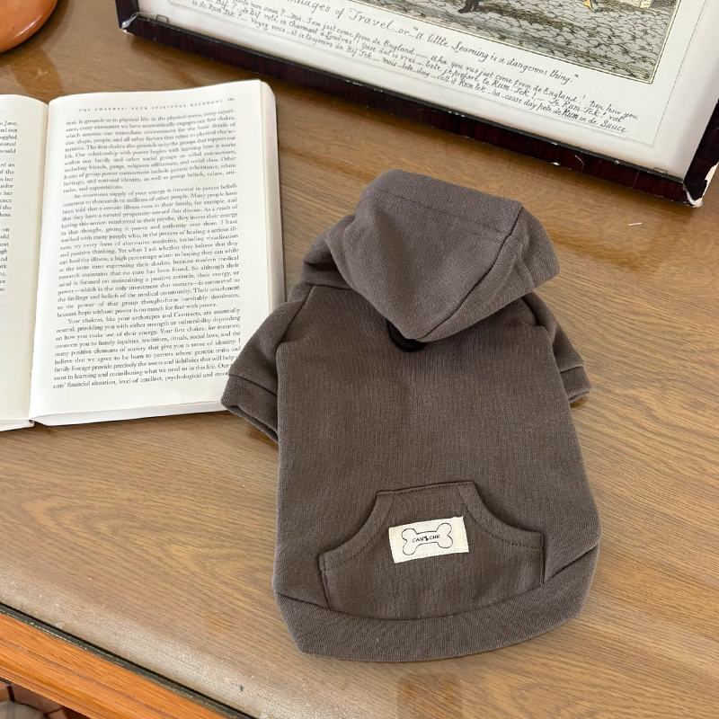 [NEW신상][무료배송] 해피댕댕 기모후드 4종 (그린,와인,카키,오렌지브라운) S-3XL 7번째