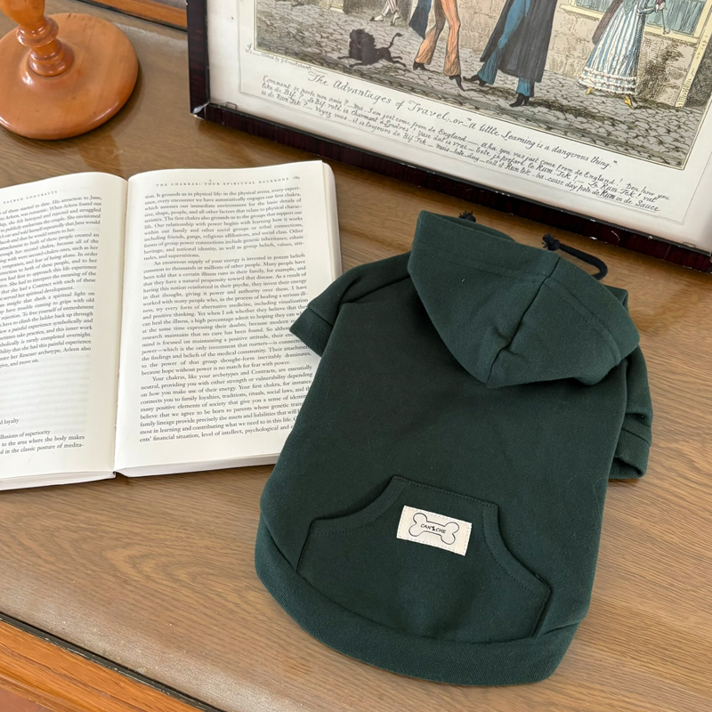 [NEW신상][무료배송] 해피댕댕 기모후드 4종 (그린,와인,카키,오렌지브라운) S-3XL 12번째