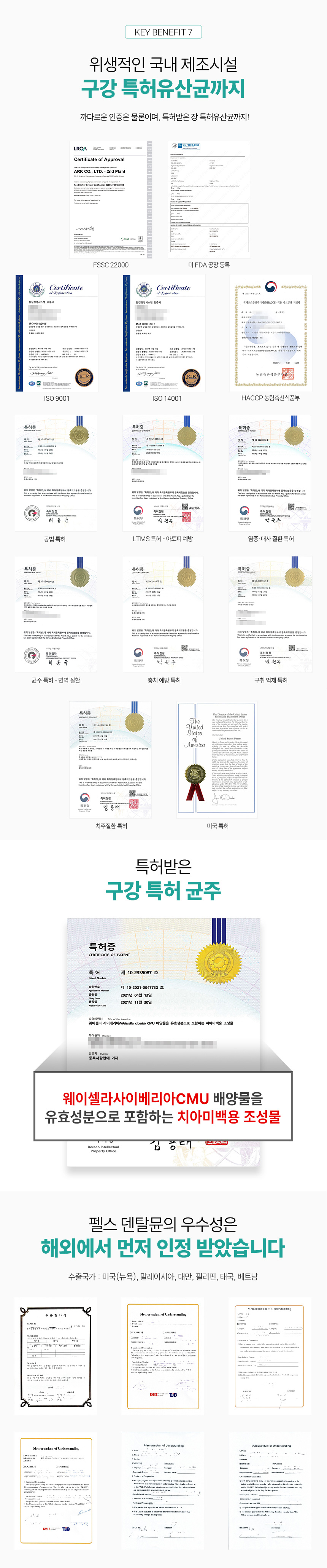 [NEW신상][무료배송] [유통기한임박, 26년4월13일] 펠스 덴탈뮨 구강유산균&기관지&소화&항산화&면역 프리미엄 종합영양제 30포 5번째
