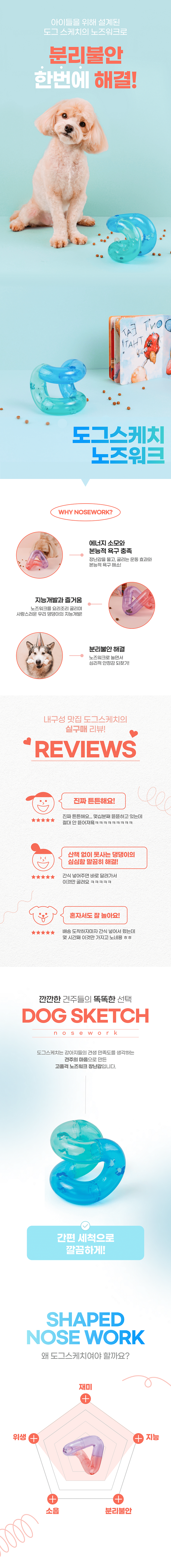 도그스케치 노즈워크 장난감 블루 2번째