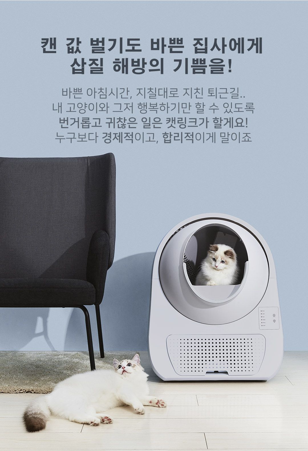 [무료배송] 캣링크 YOUNG 자동화장실 4번째