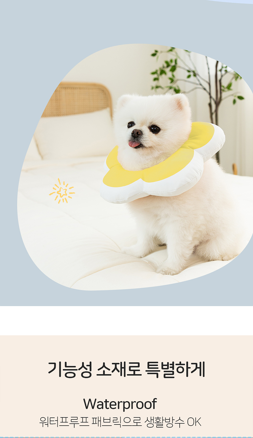 [무료배송] 레토 강아지 고양이 넥카라 플라워 방수 초경량 대형견 소형견 LNC-F02 5번째