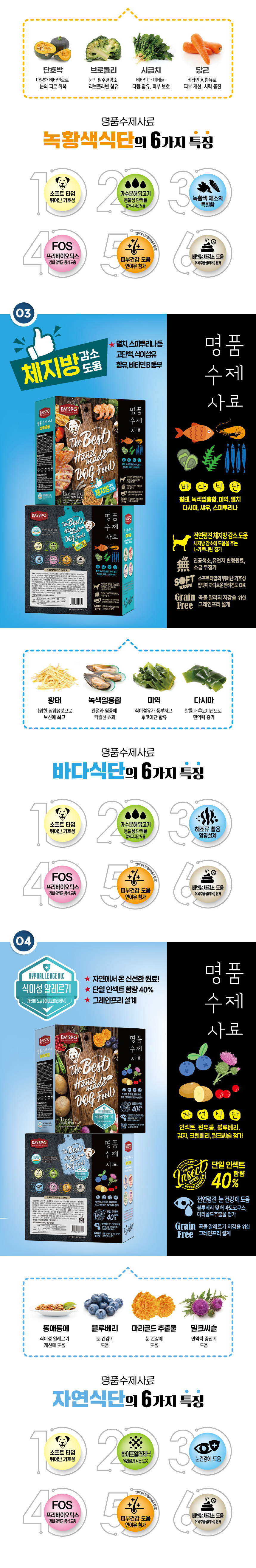 [NEW신상][무료배송] 데이스포 독 명품수제사료 바다식단 1kg 2번째