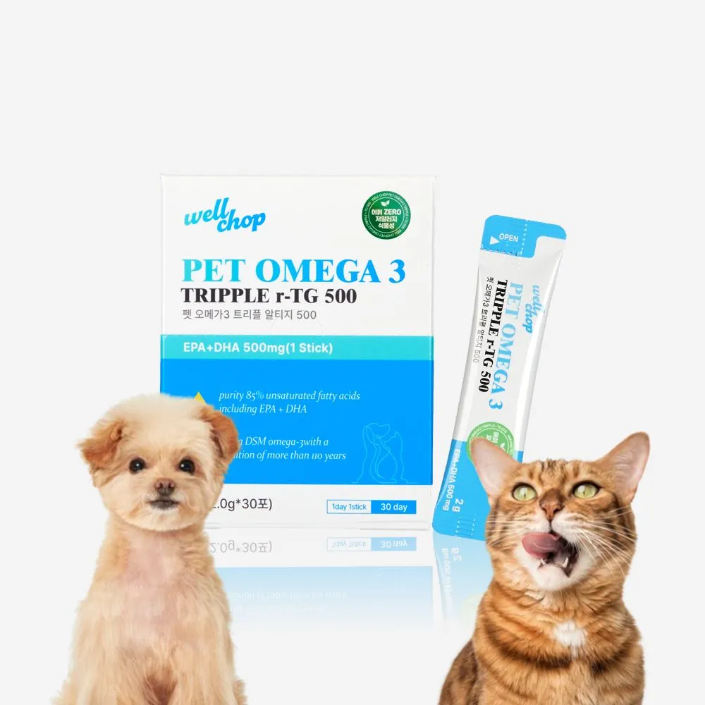 웰찹 펫 오메가3 트리플 r-TG 500 30일