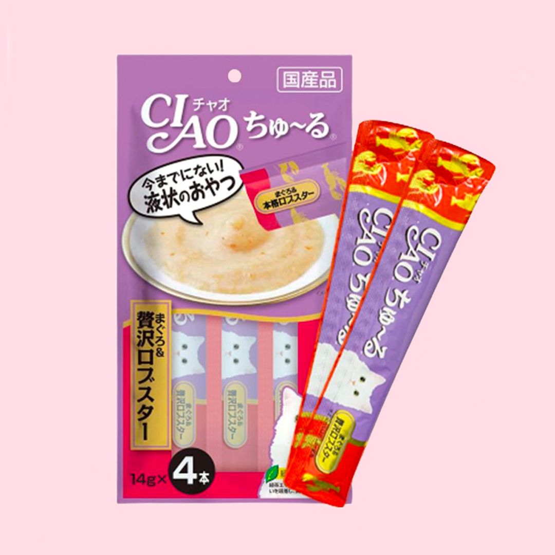 이나바 캣 챠오 츄르 참치&랍스터 14g*4p 0번