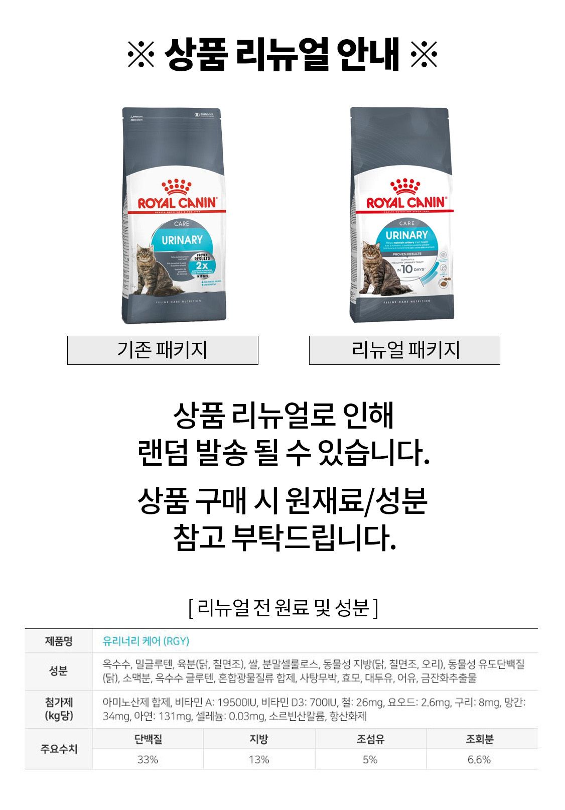 [사전예약] 로얄캐닌 캣 유리너리 케어 10kg 요로계케어 1번째