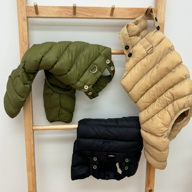 [무료배송] 해피댕댕 패딩모자 & 멜빵패딩올인원 S-XL , S-2XL 17번째