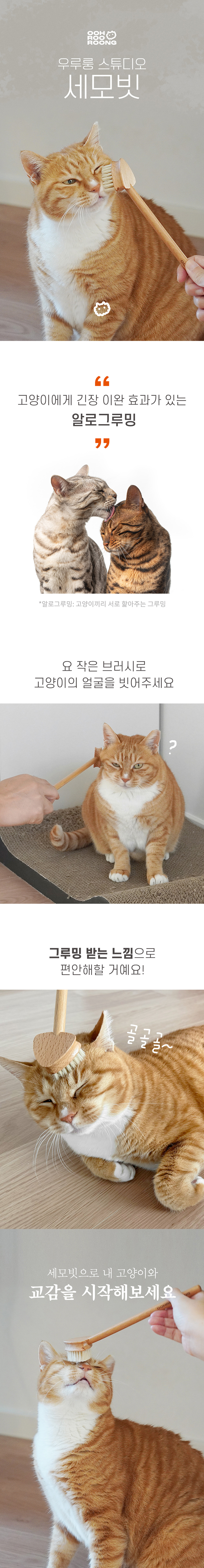 [NEW신상][무료배송] 우루룽 스튜디오 알로그루밍 세모빗 3번째