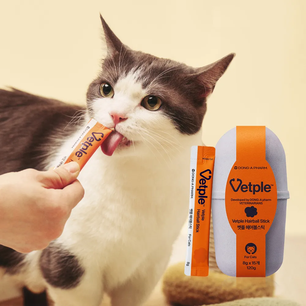 [NEW신상][무료배송] 동아제약 벳플 캣 헤어볼스틱 영양제 15p