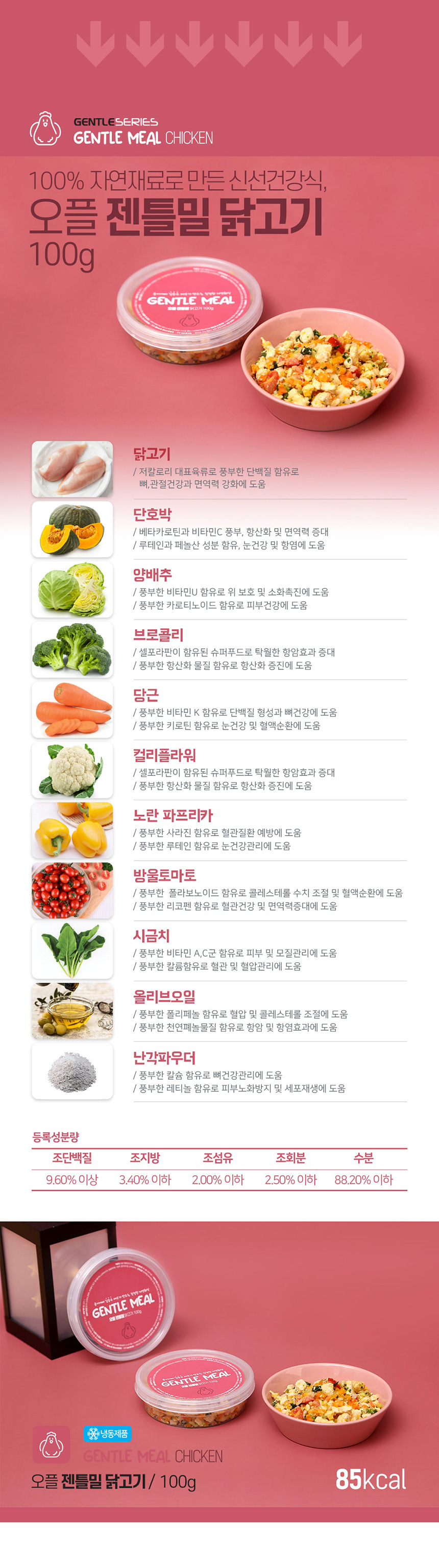 [무료배송] 오플 독 수제화식 젠틀밀 소고기 100g 8번째