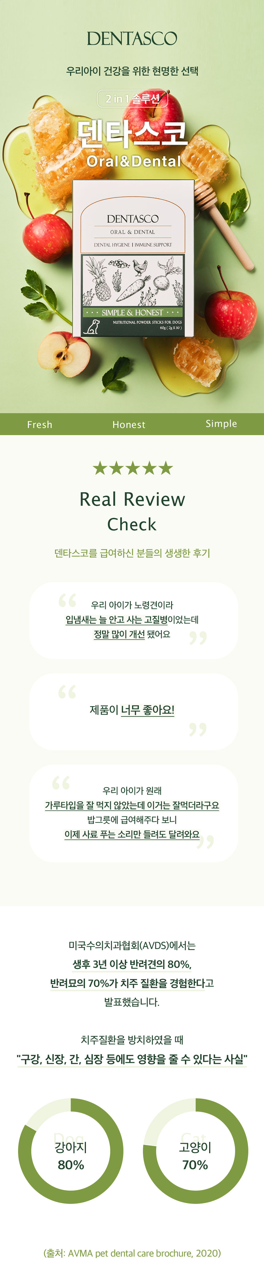 [무료배송] 앤드럭스 독 덴타스코 구강&덴탈 2g*30포 1번째