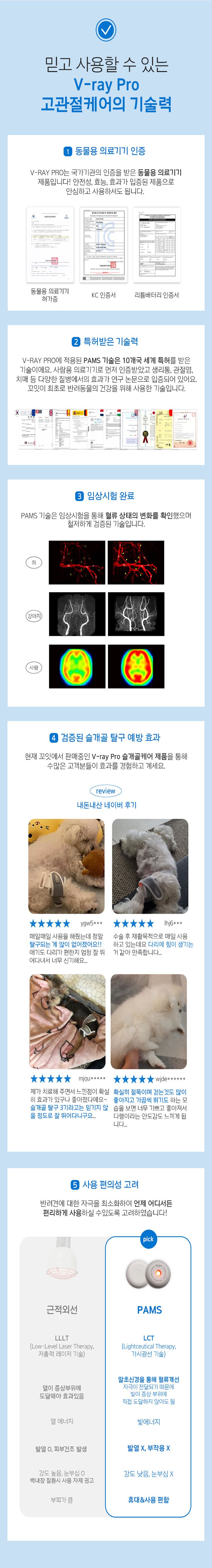 [무료배송] 꼬잇 독 고관절 브이레이 프로 케어 패키지(1구) 6번째