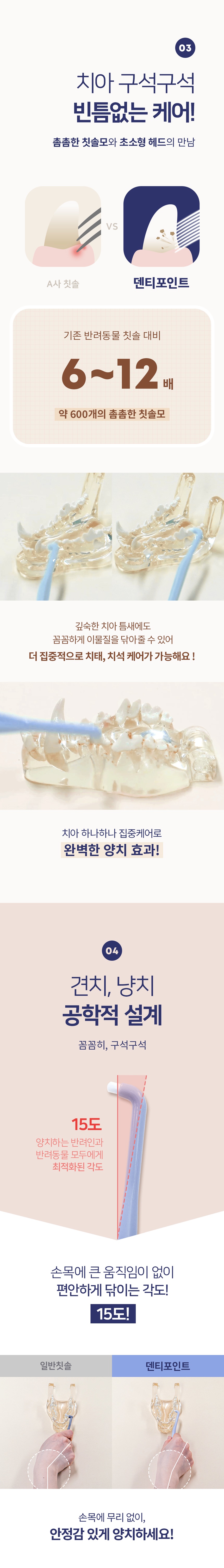 [심쿵펫페어][무료배송] 정글몬스터 덴티포인트 칫솔 3p 7번째