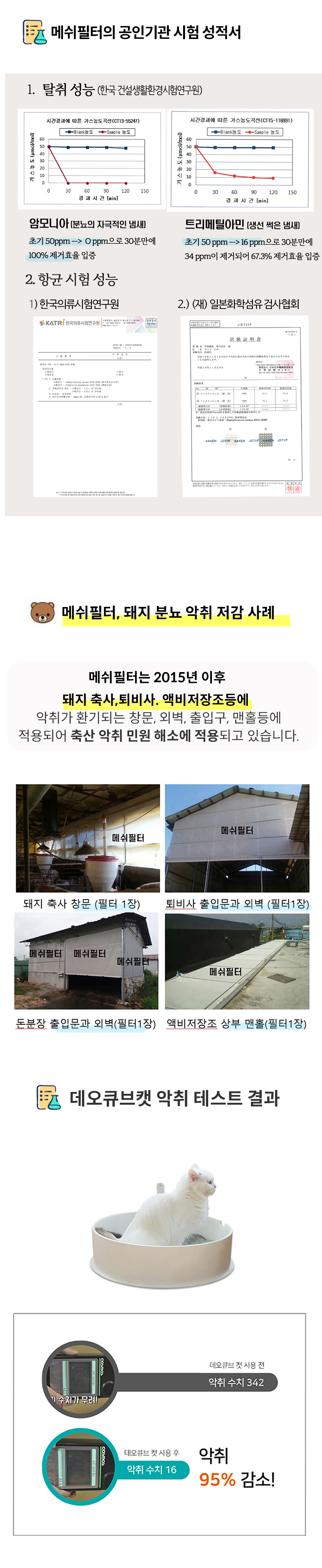 [무료배송] 데오큐브캣 특허 냄새NO 소모품NO 배변처리통 블랙/민트그레이 5번째