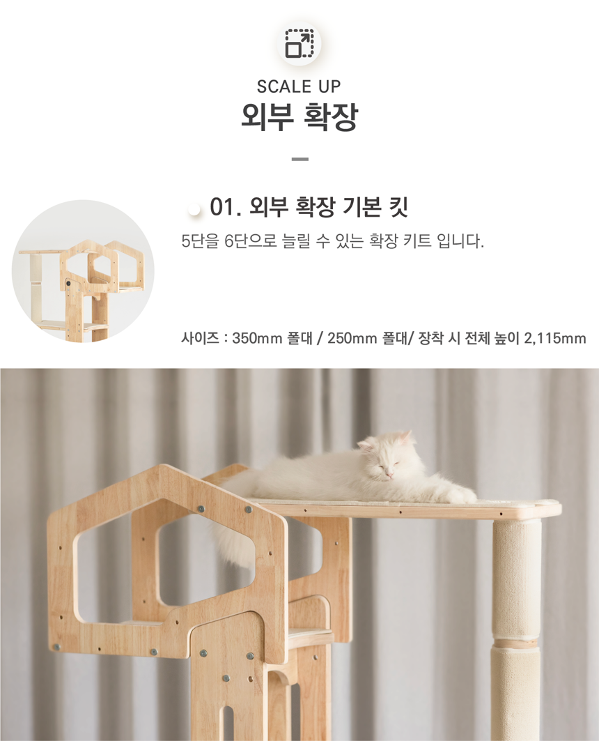 [NEW신상][무료배송] 그린웨일 B3 대형 5단 캣타워 41번째