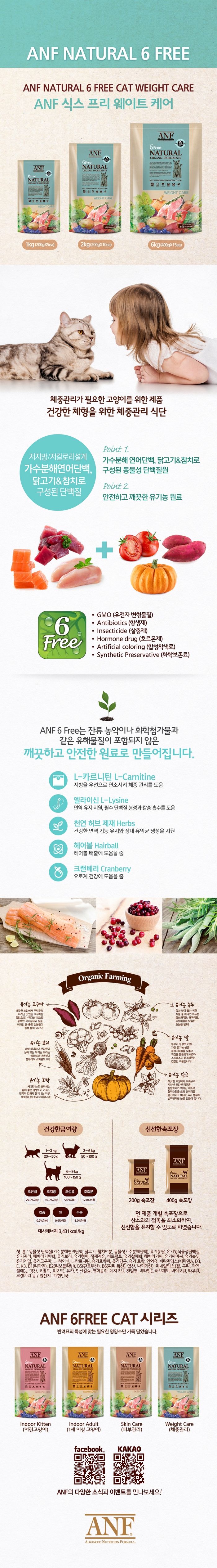 [사료샘플] ANF 캣 6Free 웨이트케어 40g 1번째