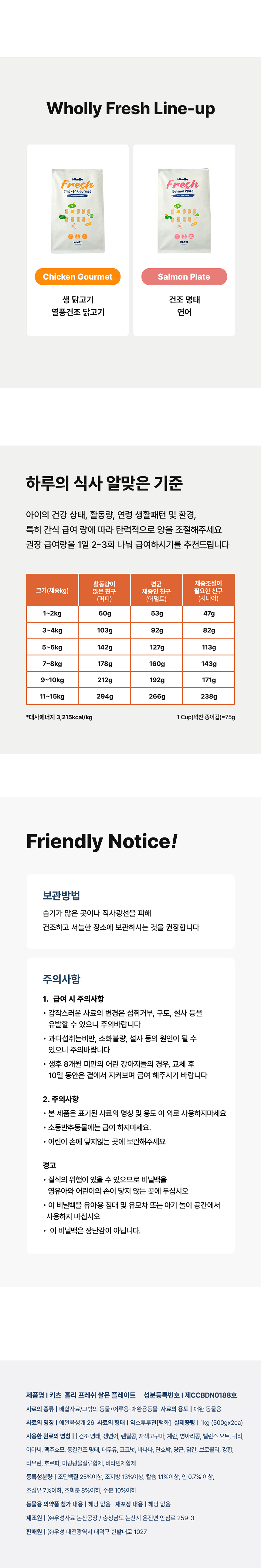 [NEW신상][무료배송] 키츠 독 홀리 프레쉬 살몬 플레이트 1kg 1번째