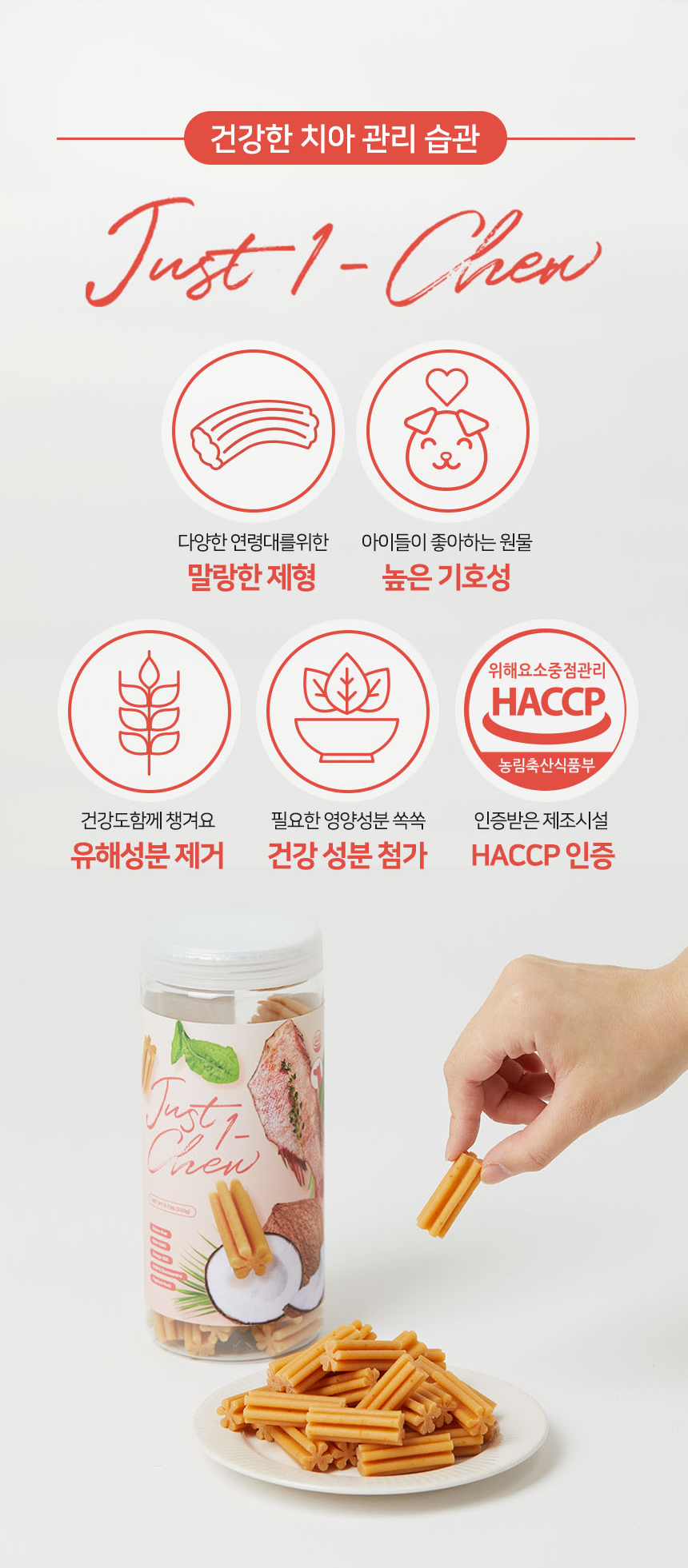 [무료배송] 펫토리아 한입뚝딱 덴탈츄 강아지 껌 간식 330g [모음] 7번째