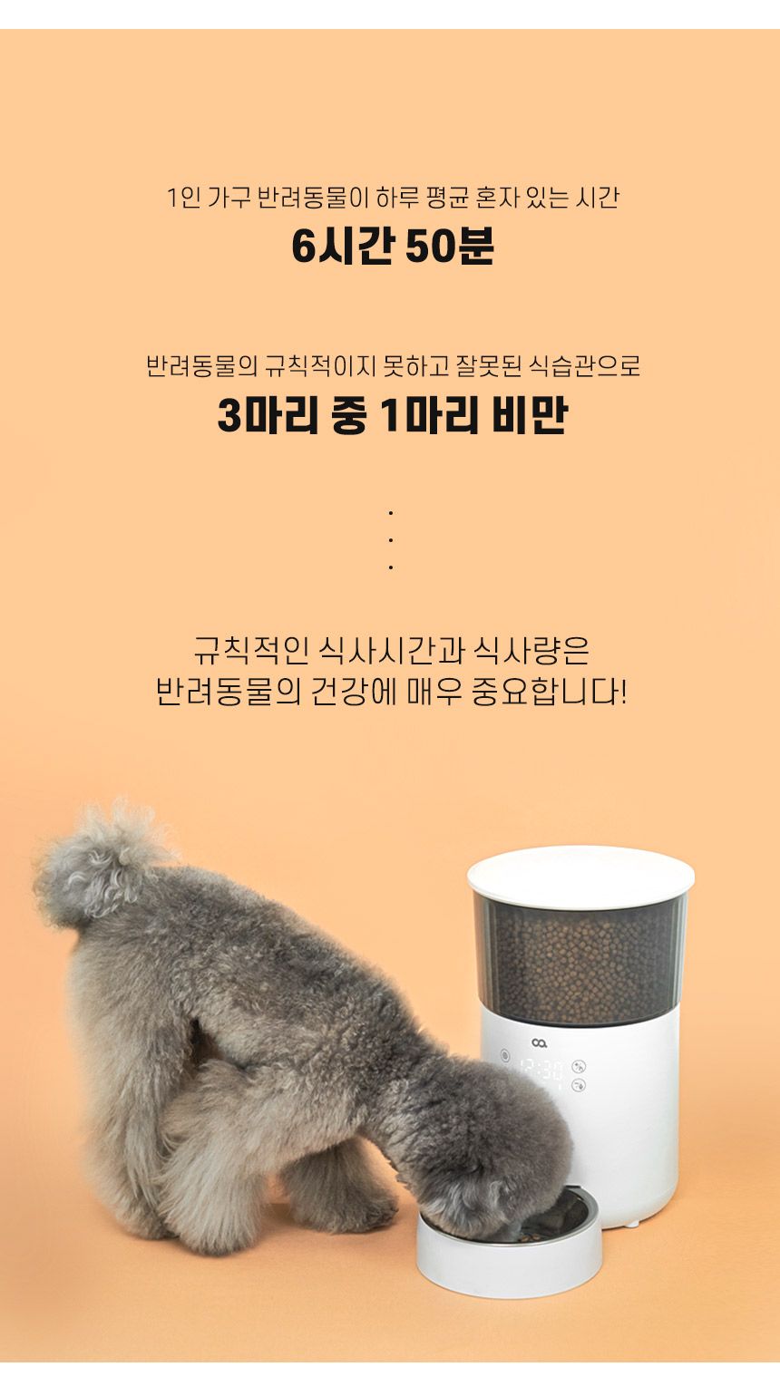 [무료배송] 오아 이리와 자동 급식기 음성녹음 3번째