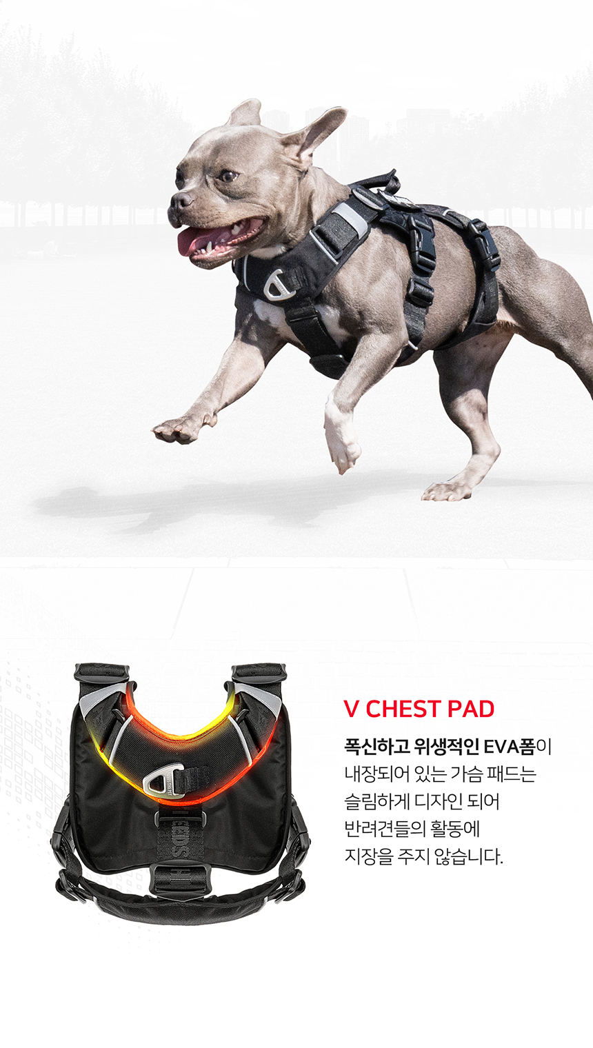 [무료배송] 니즈더펫 인터라켄 테크 하네스 XXS-XL 15번째