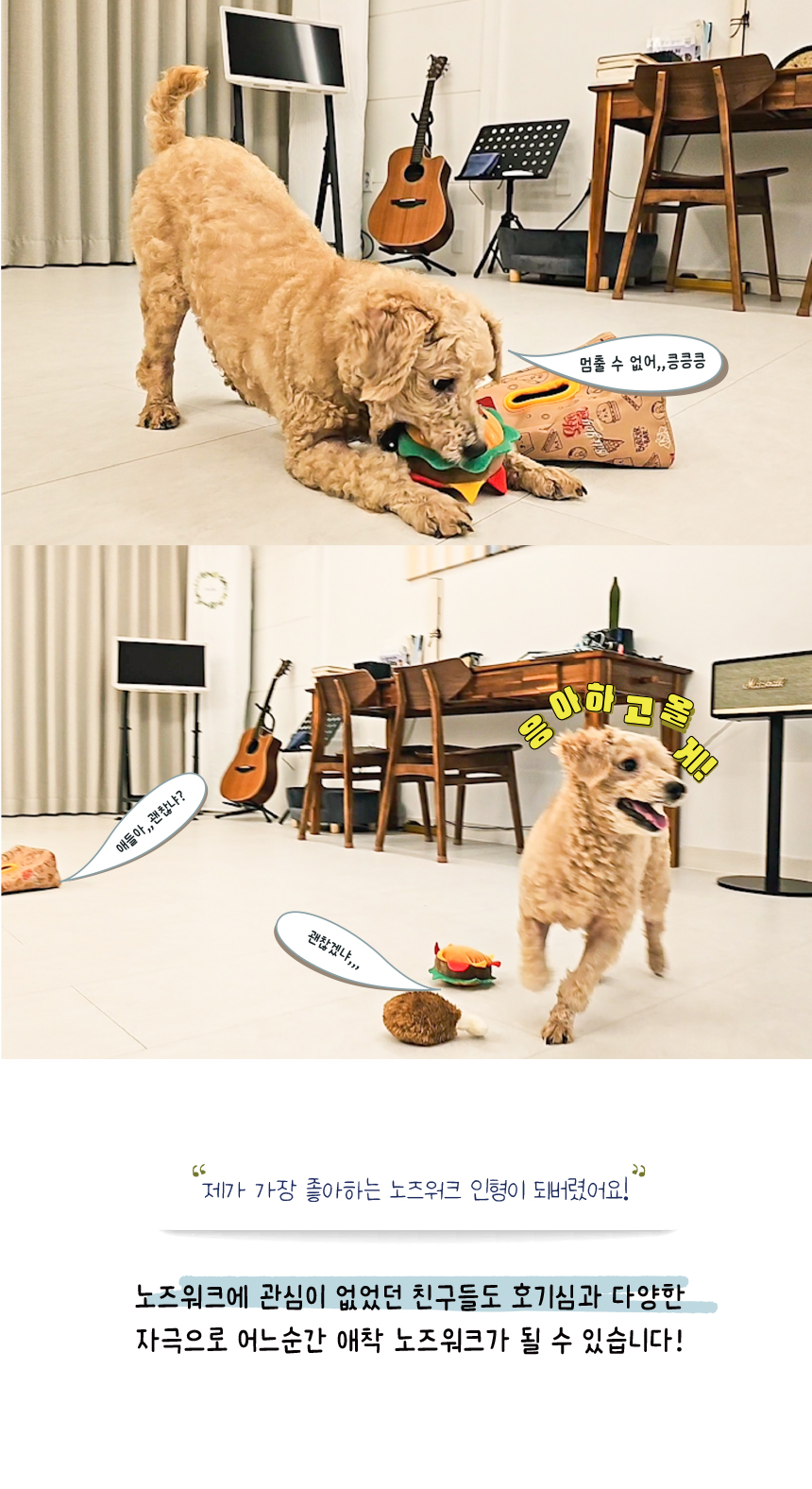[무료배송] 애구애구 햄버거 노즈워크 4종세트 35번째