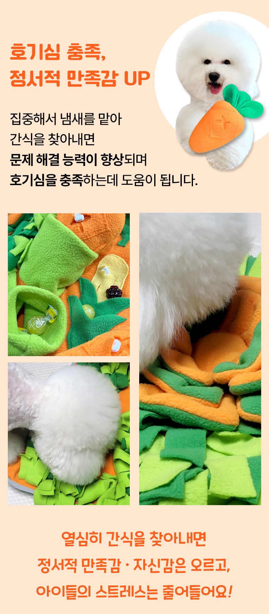 리치독스 당근밭 노즈워크 매트 장난감 5번째