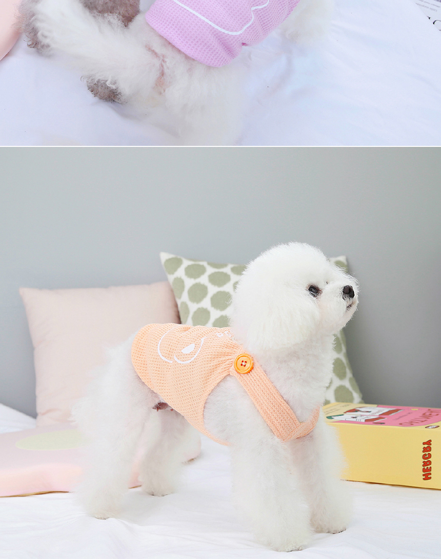 [무료배송] 애구애구 와플베어 멜빵원피스 오렌지/퍼플/레몬  S-2XL 25번째