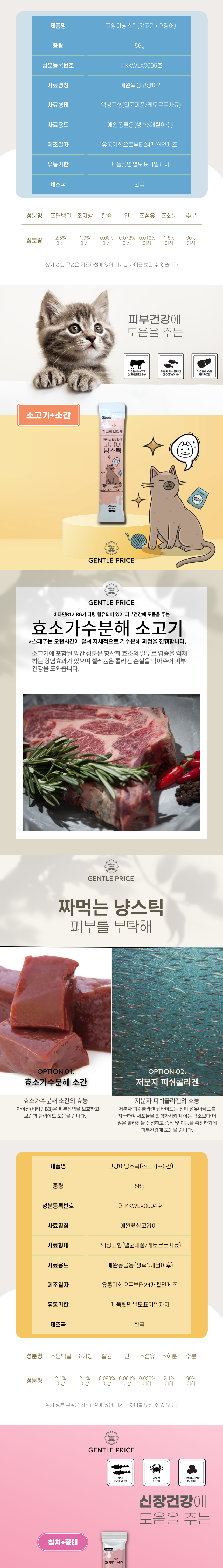 [NEW신상][무료배송] 스페푸 캣 냥스틱 츄르 30p 3종 x 2 3번째