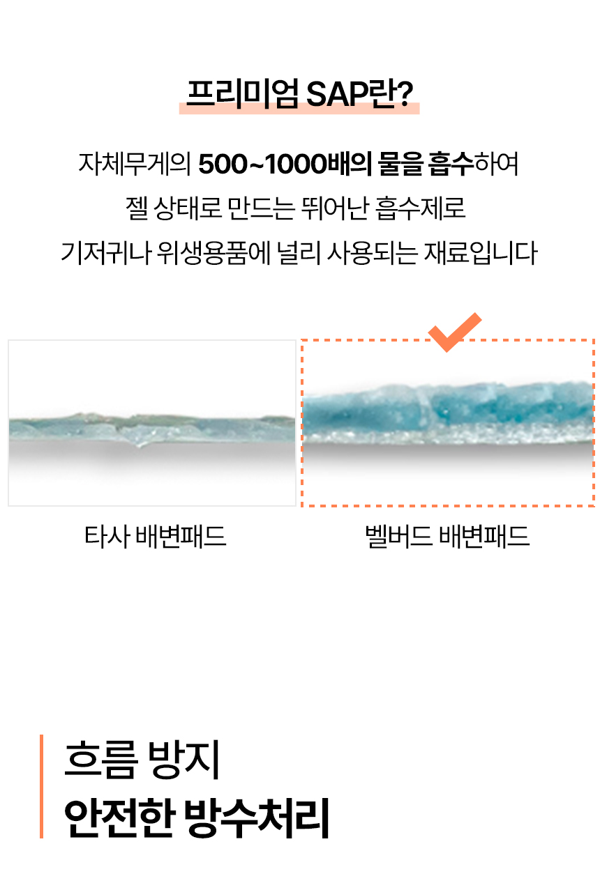 [NEW신상][무료배송] [4개] 벨버드 더 도톰한 배변패드 중형 50매 14번째