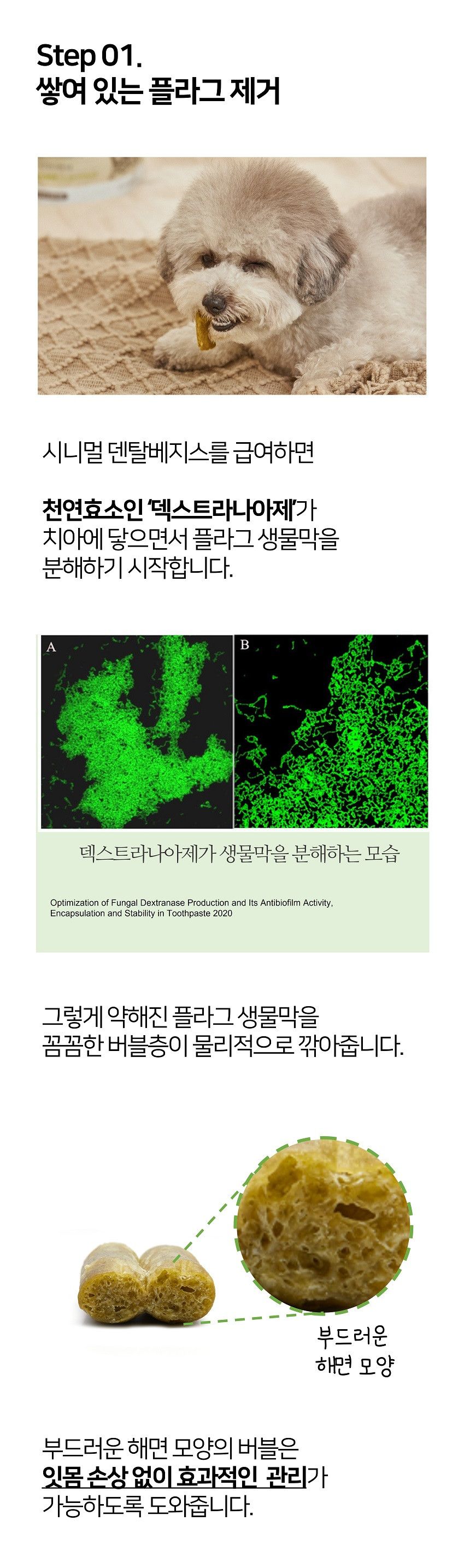 시니멀 독 덴탈베지스 그린 210g 4번째