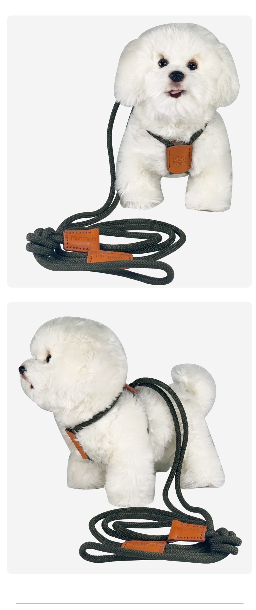 [무료배송] 멍템 로프 하네스 블랙/레드/카키/버건디/그레이 5번째