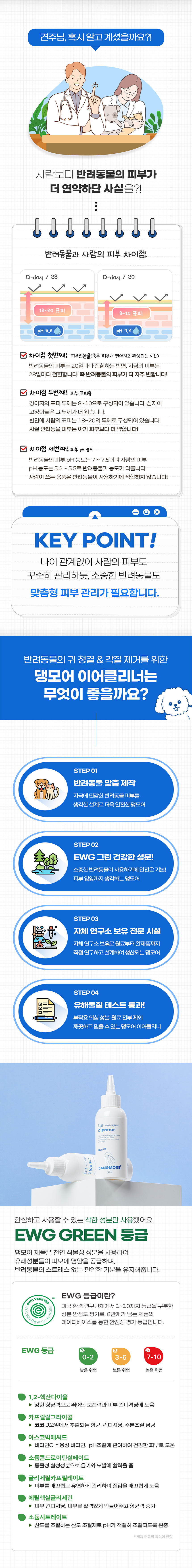 [무료배송] 댕모어 강아지 눈 귀 세정 클리너 2종 세트 7번째