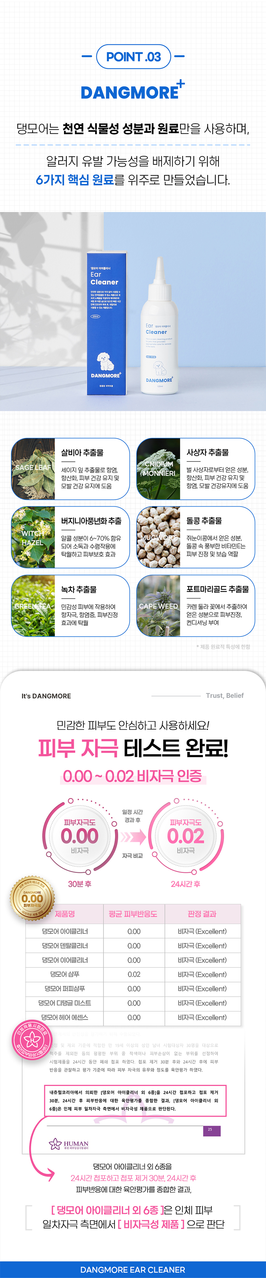 [무료배송] 댕모어 강아지 눈 귀 세정 클리너 2종 세트 9번째