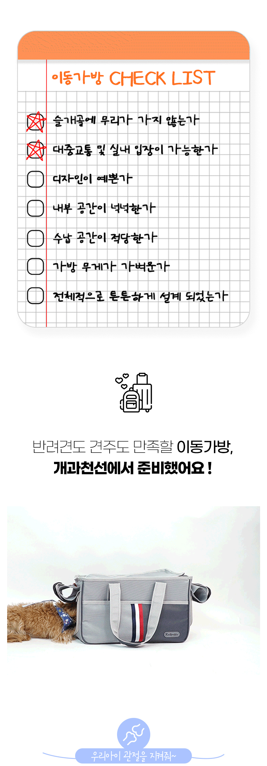 [NEW신상][무료배송] 개과천선 빈츠 이동가방 (파스텔 그레이/진 그레이) 2번째