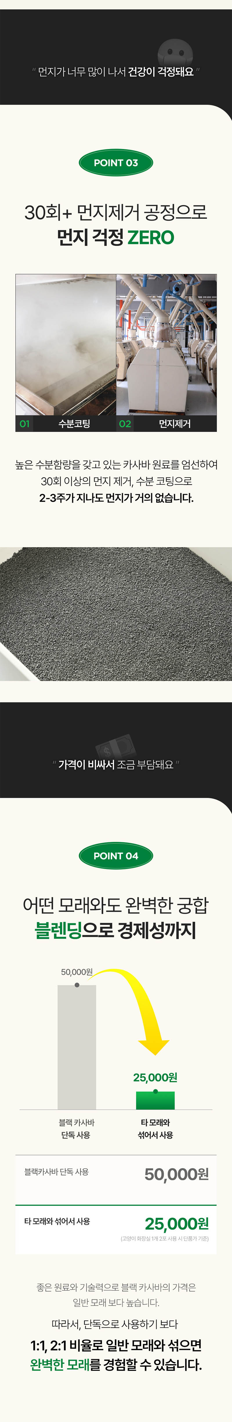 [무료배송] [2개] 놀란고양이 블랙카사바모래 4.5kg 6번째