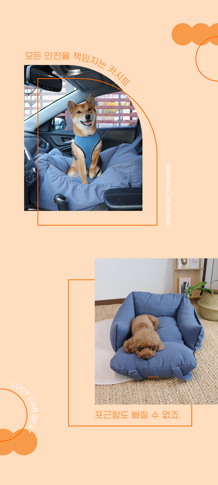 [NEW신상][무료배송] 개과천선 루시 카시트 (애쉬 블루 / 베얼리 로즈) 5번째