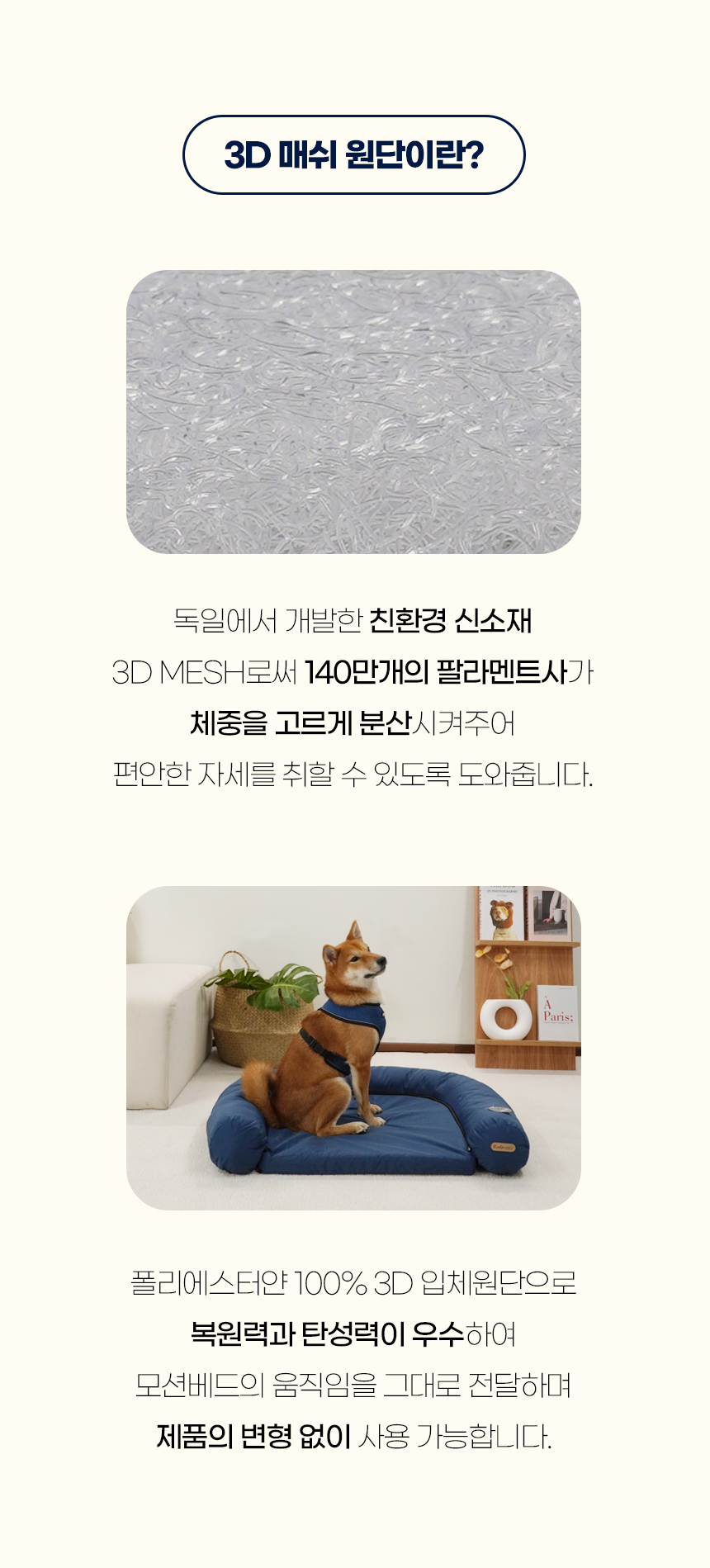 [NEW신상][무료배송] 개과천선 디앤비 쿨 방석 (아이보리/블루) 15번째