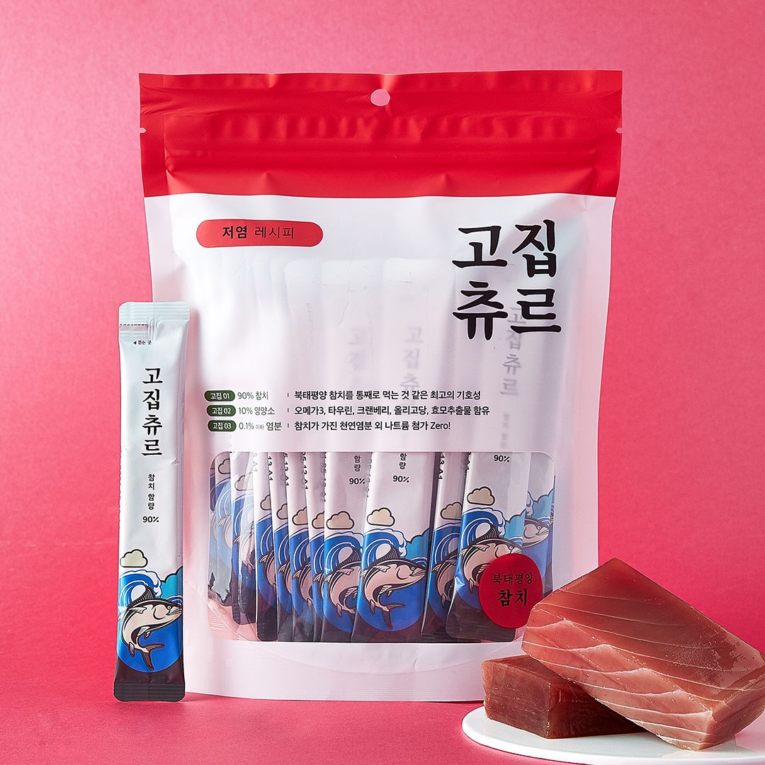 저염레시피 고집츄르 캣 북태평양 참치 11g*30p 0번