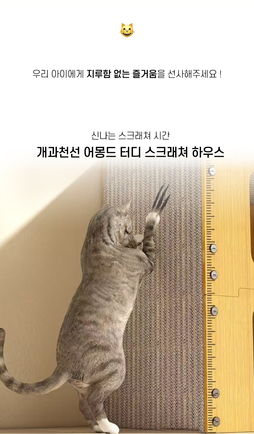 [NEW신상][무료배송] 개과천선 캣 어몽드 터디 스크래쳐 2번째