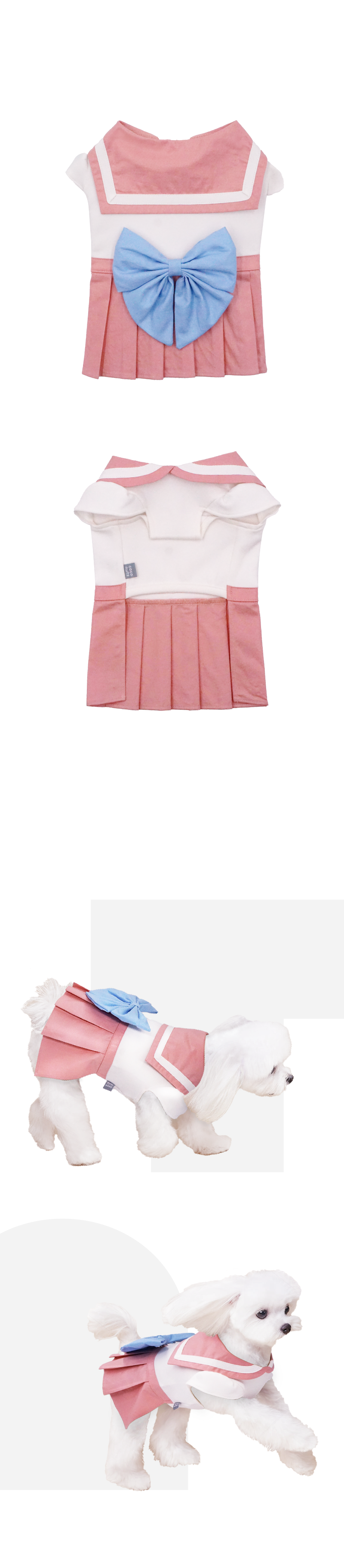 [무료배송] 코코넛즈 세일러 원피스 베이비핑크 SM-2XL 6번째