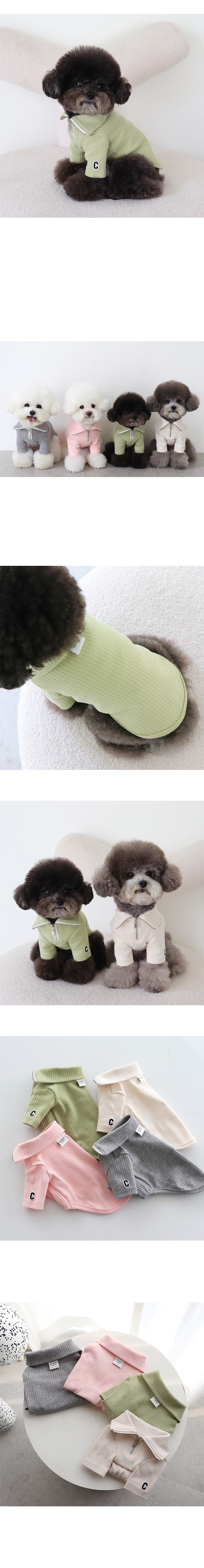 [무료배송] 쉬오트 에센셜 패치 하프집업 올리브 S-2XL 2번째